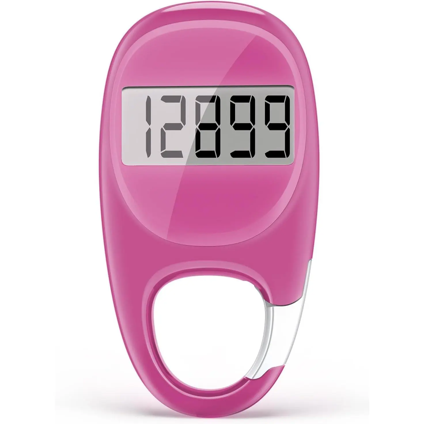 Pedometer for Walking Accurate Step Tracker with Carabiner 3D Step Counter for Men Seniors