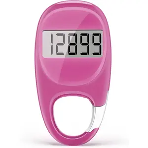 Accurate Pedometer for Walking with Carabiner, 3D Step Counter for Men and Seniors
