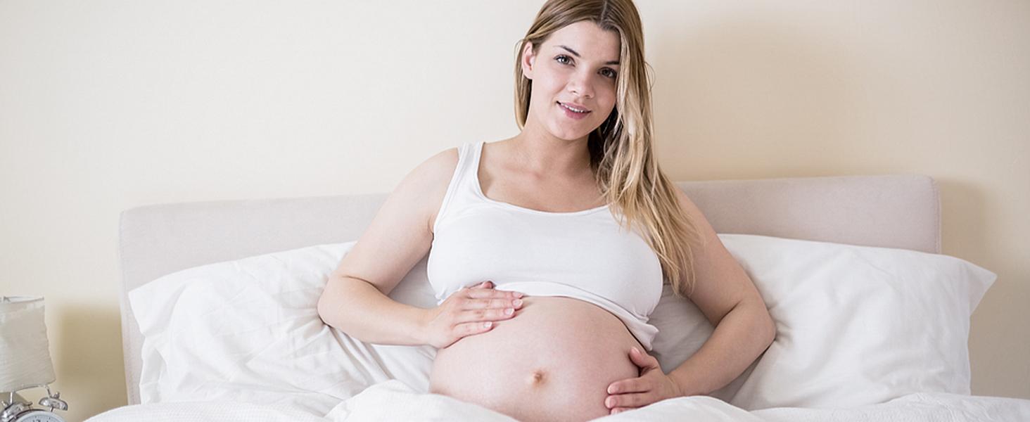 Queen Size Waterproof Mattress Protector Viscose Derived from Bamboo, Soft Mattress Cover Fitted with Deep 8"-21", Breathable Noiseless Mattress Pad, Machine Washable (White)