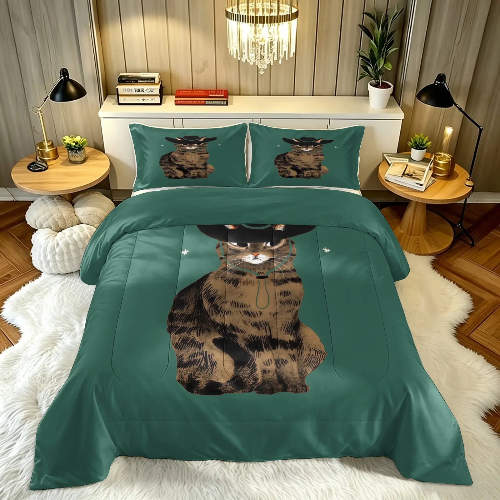 Animal print pattern set, including 1 blanket and 1 or 2 pillowcases without pillowcases, soft children's and adult bedroom decoration gifts, Soft bedding sets