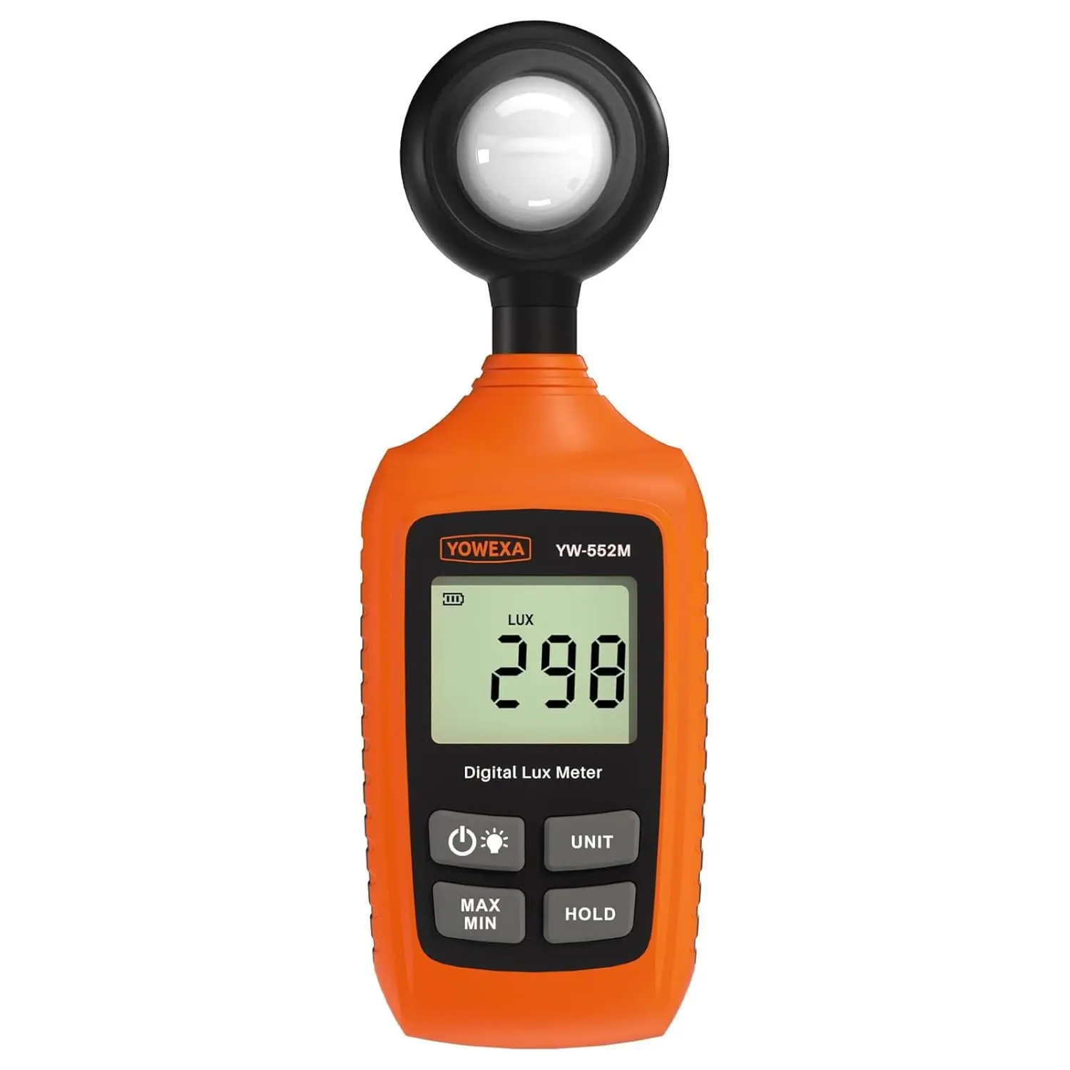 Digital Light Meter 0-200000 Lux (0-20000 Foot Candles) Backlight Max/Min Data Hold Lux/Fc Unit Switch for Plants Office Indoor Lighting