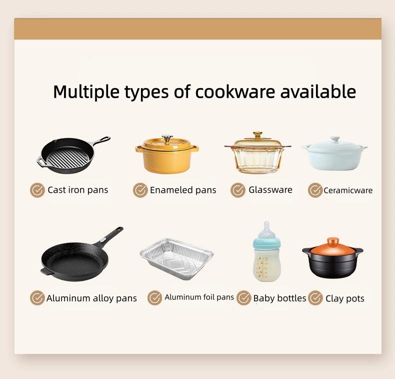 Sanbai Smart Food Warming Mat with 8-Temp Settings & 8H Timer, Keep Food Warm or Defrost, Large Fast Heating Tray, Rollable Silicone, Multifunctional, Perfect for Family Dinners & Holiday Parties, Home use