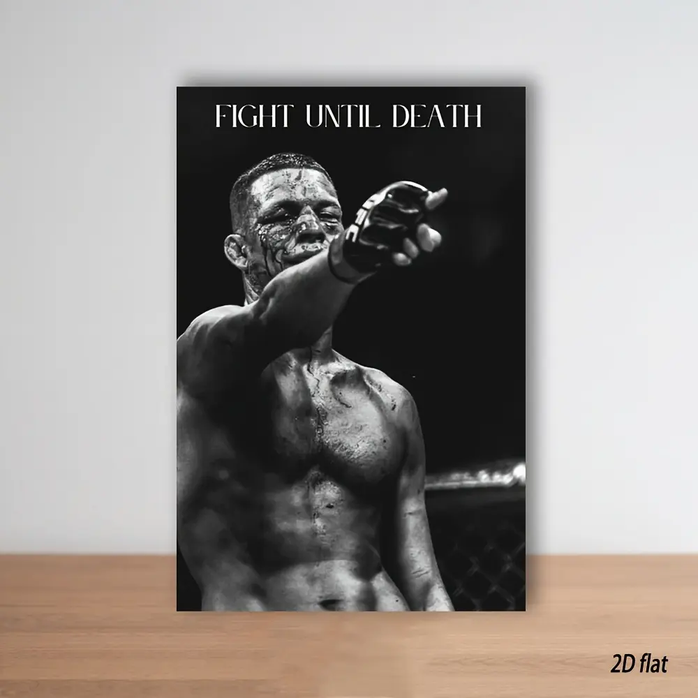 Artistic Gym Motivation Unframed Wall Print, Sports Motivational Art Home Decor - Boosts Workout Drive, Enhances Gym Focus