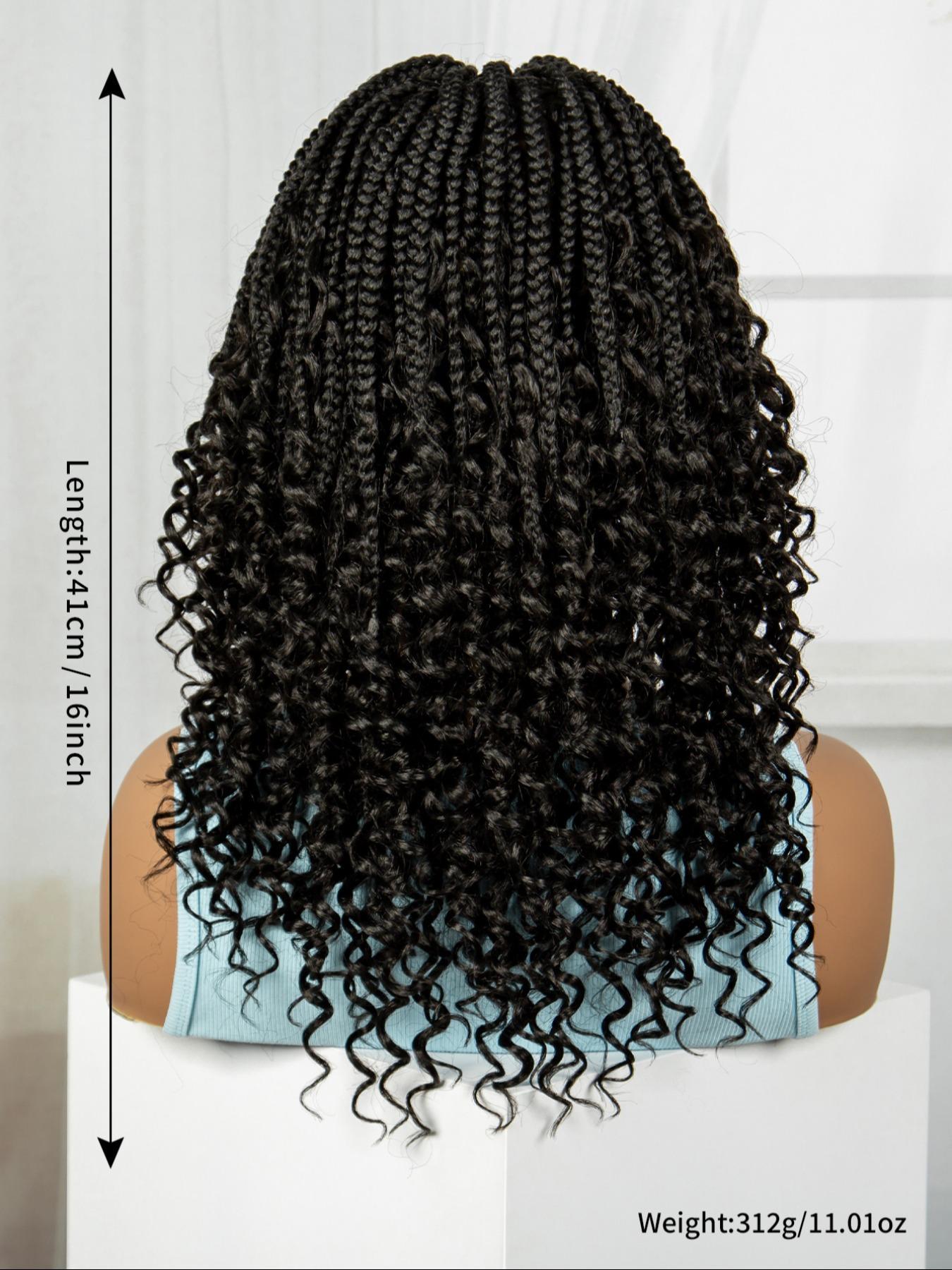 16 Inch Boho Style Box Braids Crochet Hair Wigs for Women  display picture 1