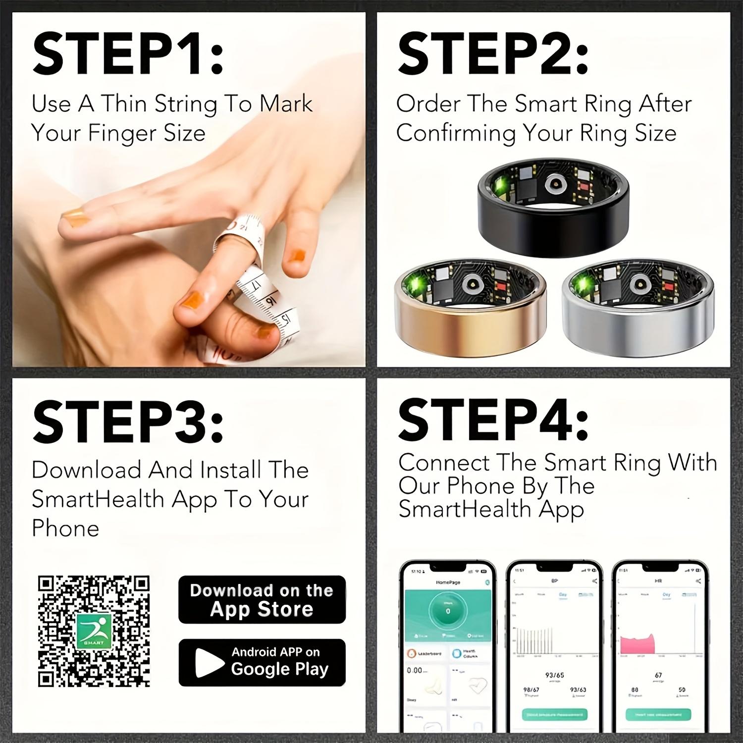 2026 New Smart Rings for Men Women, Fitness Ring with Steps, Calories, Sleep Tracking, Heart Activity Tracking and Distance Monitoring, Health Ring for iPhone and Android - Gifts for Family and Friends ultrahuman