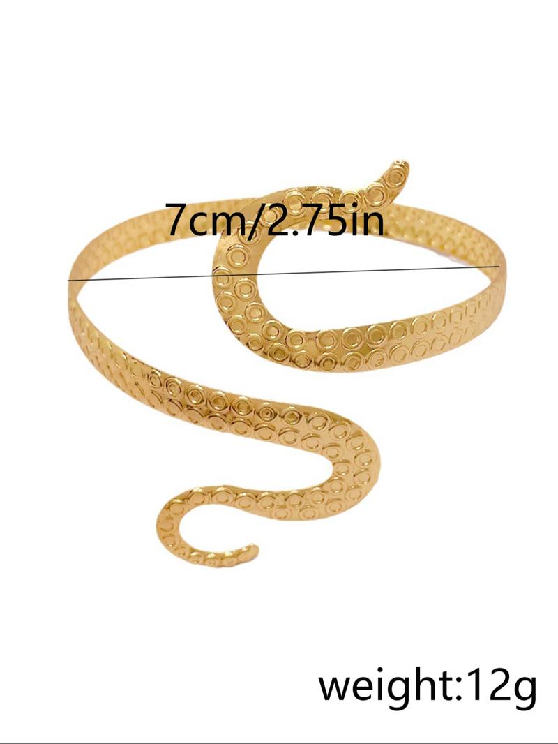 Simple Geometric Design Cuff Bangle / Armlet, Fashionable Vintage Jewelry for Women for Party, Daily Clothing Decor, Trendy All-match & Exquisite Jewelry for Birthday Gift