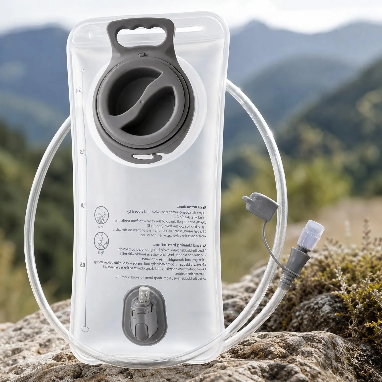 Leak Proof Hydration Bladder 1.5L/2L/2.5L/3L, BPA Free Military Water Storage Reservoir Bag Replacement Easy Clean for Hiking Camping Biking Hunting RunningGift