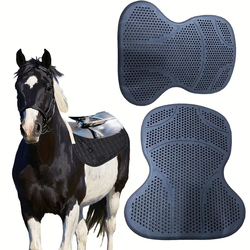 Silicone Equestrian Shock Absorbing Balance Pad, Anti-Slip Breathable Saddle Pad, Elastic Horse Gear, Protects Horse Spine, Equestrian Sports Equipment, Horse Tack, Horse Accessories