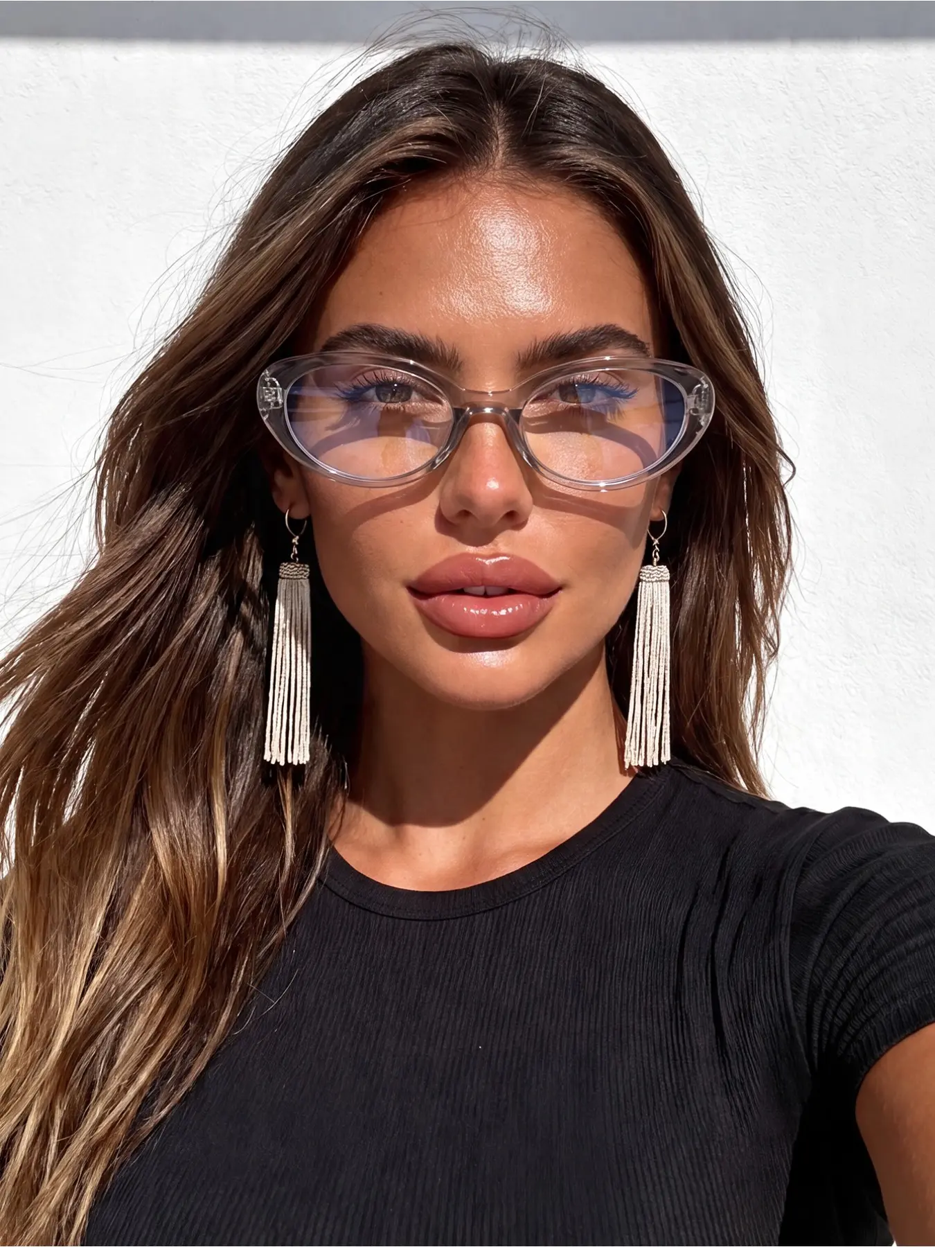 1 pair of men's and women's oval transparent gray glasses, suitable for outdoor outfits, daily office work, study and life, gaming, decoration, reading books, back-to-school season, vacation photography, etc.