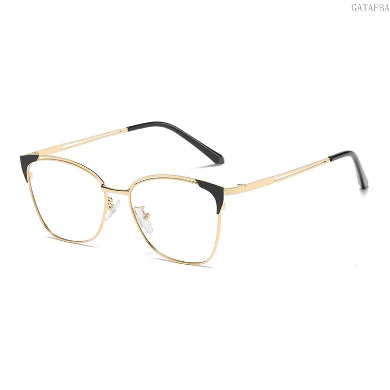 Women's Elegant Photochromic Lens Sunglasses with Metal Hollow Frame, Ultra-Light Blue Light Blocking Lenses for Casual Daily Wear, Trendy Frames Sunglasses, Female,back to school,back to school haul