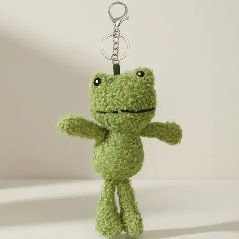 Cute Frog Design Keychain, Cute Animal Design Keychain for Women & Men, Fashion Accessories for Bag Decoration, Keychain For Bags, Cute Keychain Accessory, Animals Keychain Decor