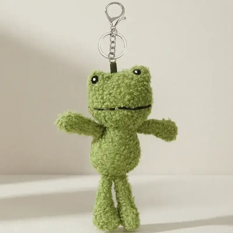 Cute Frog Design Keychain, Cute Animal Design Keychain for Women & Men, Fashion Accessories for Bag Decoration, Keychain For Bags, Cute Keychain Accessory, Animals Keychain Decor