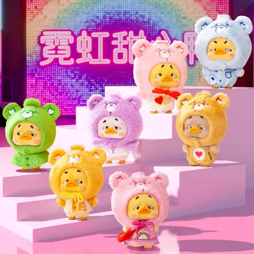 1268. UPSET DUCK × C Bears Neon Sweetheart Duck Series Plush Blind Box