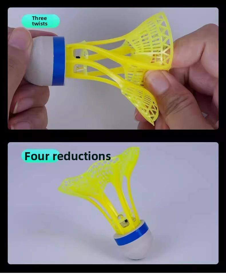 Badminton windproof training ball can't be broken, luminous high elasticity, windproof glow