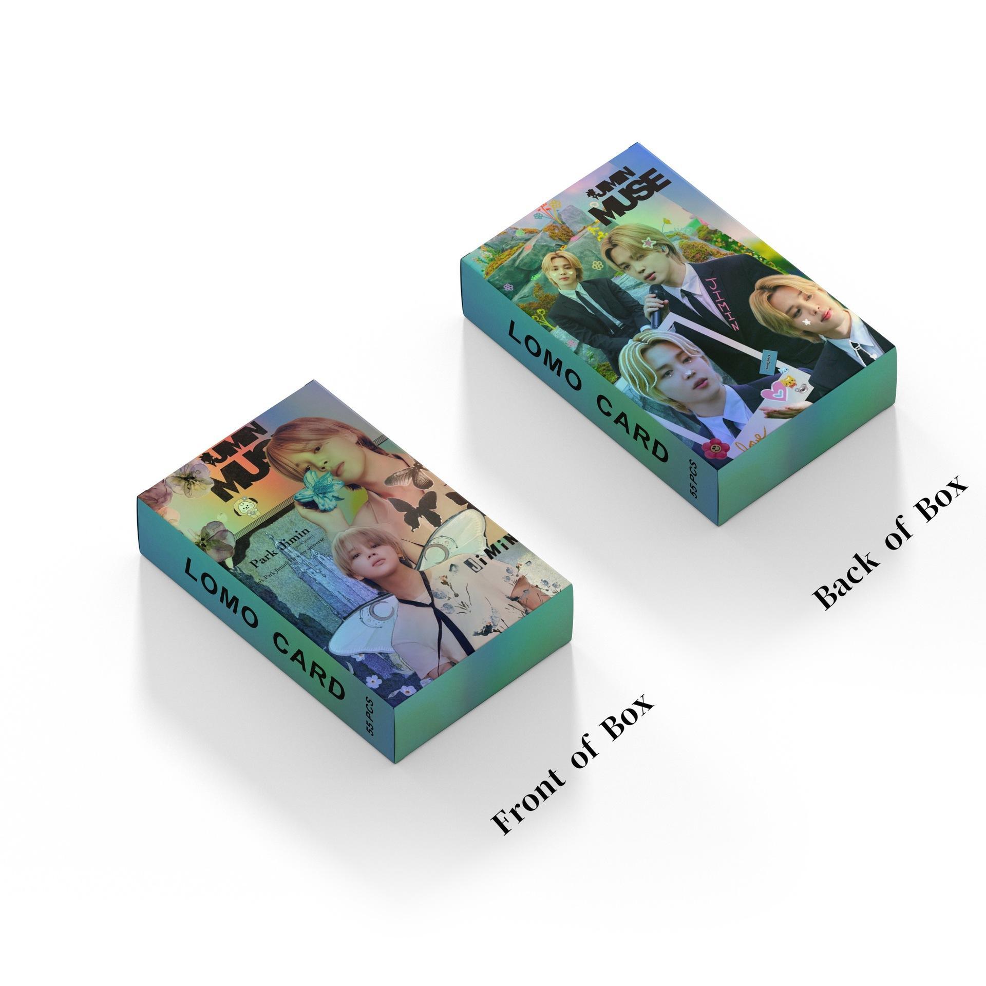 Spot 55 Pce/set Idol JIMIN Laser Card MUSE Park Ji Min WHO SOLO Lomo Card Poster Photocards Collect Cards Postcards Fans Gifts