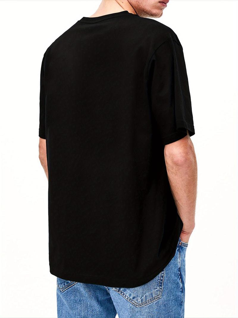 Lane Frost Legends Live Together - Men's Rodeo-Inspired Cotton T-Shirt, Casual Crew Neck with Geometric Design, Machine Washable