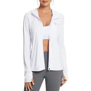 Women’s UPF 50+ Hooded Sun Protection Cover Up Jacket| Lightweight Long Sleeve UV Breathable Sun Shirt| Outdoor Sun Top for Beach Fishing Hiking Travel Vacation