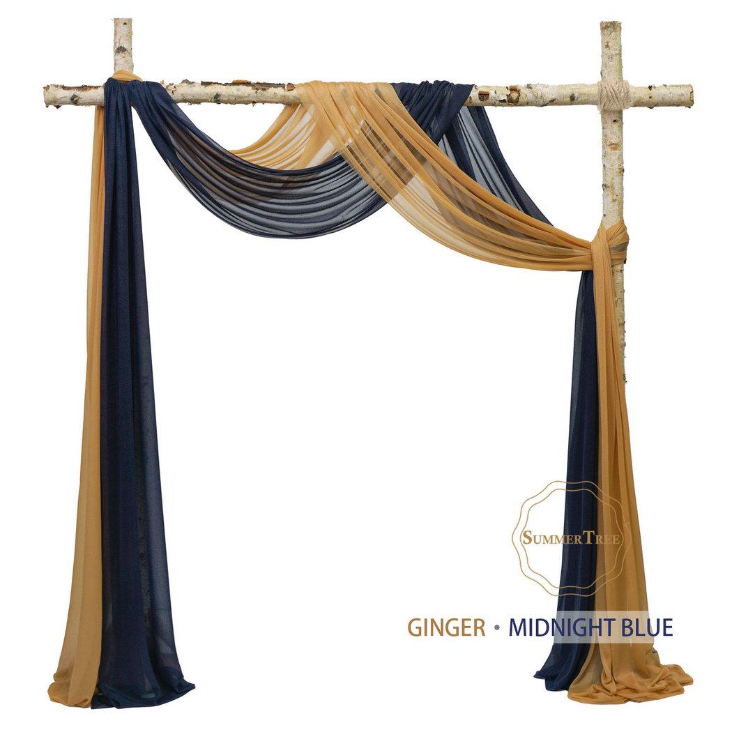 10 Meters Wedding Arch Drape Fabric Sheer Chiffon Tulle Curtain Draping Backdrop Party Supplies Home Drapery Ceremony Decoration