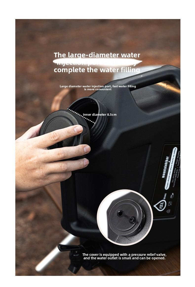 Outdoor camping household water storage bucket with faucet car self-driving tour water storage tank water storage large plastic bucket