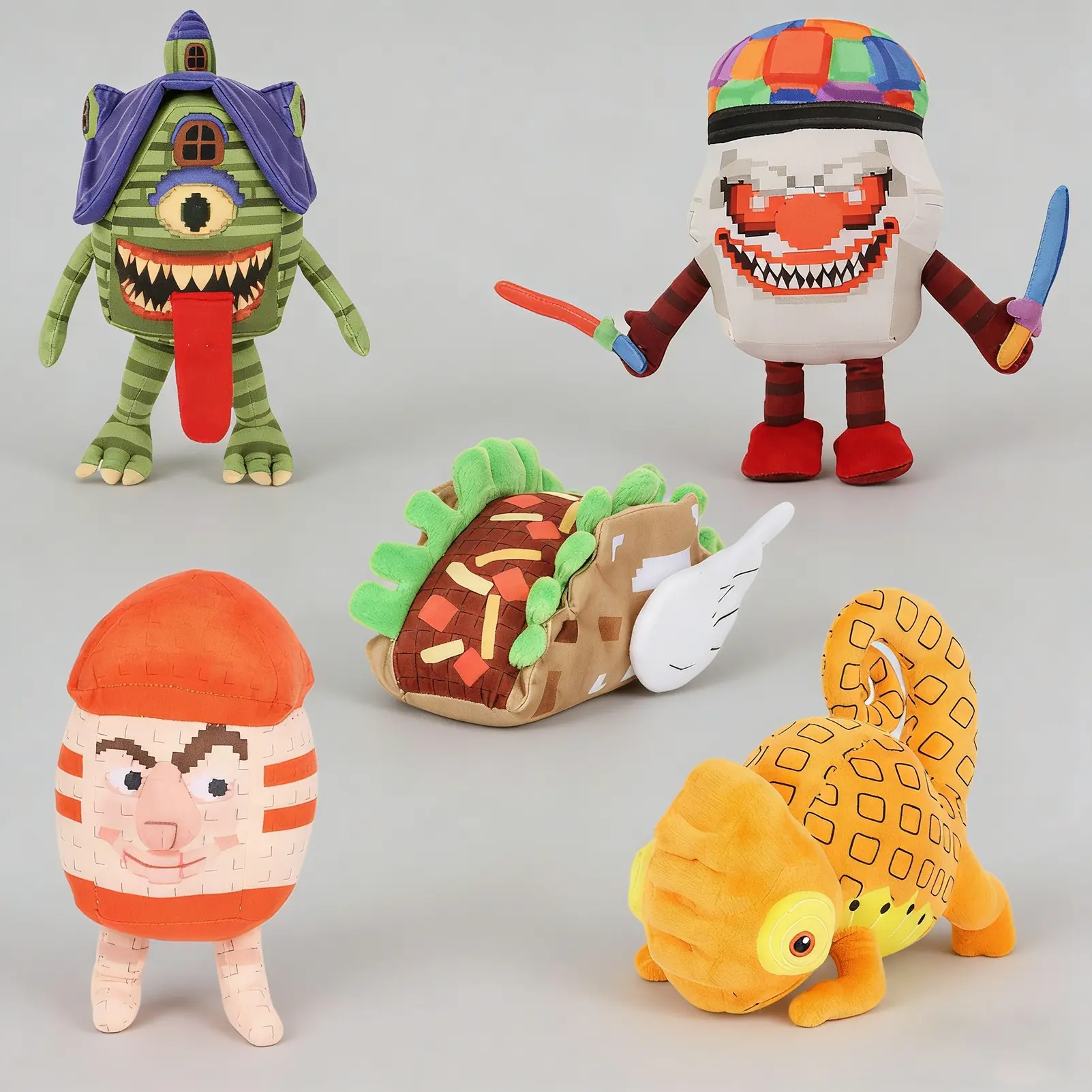 Steal A Brainrot Collection Game Character Plushie, Pixel-Style Plush Toy, Cuddly Stuffed Animal, Huggable Collectible, Collectible And Decorative Item For Game Enthusiasts, Gift For Gamers