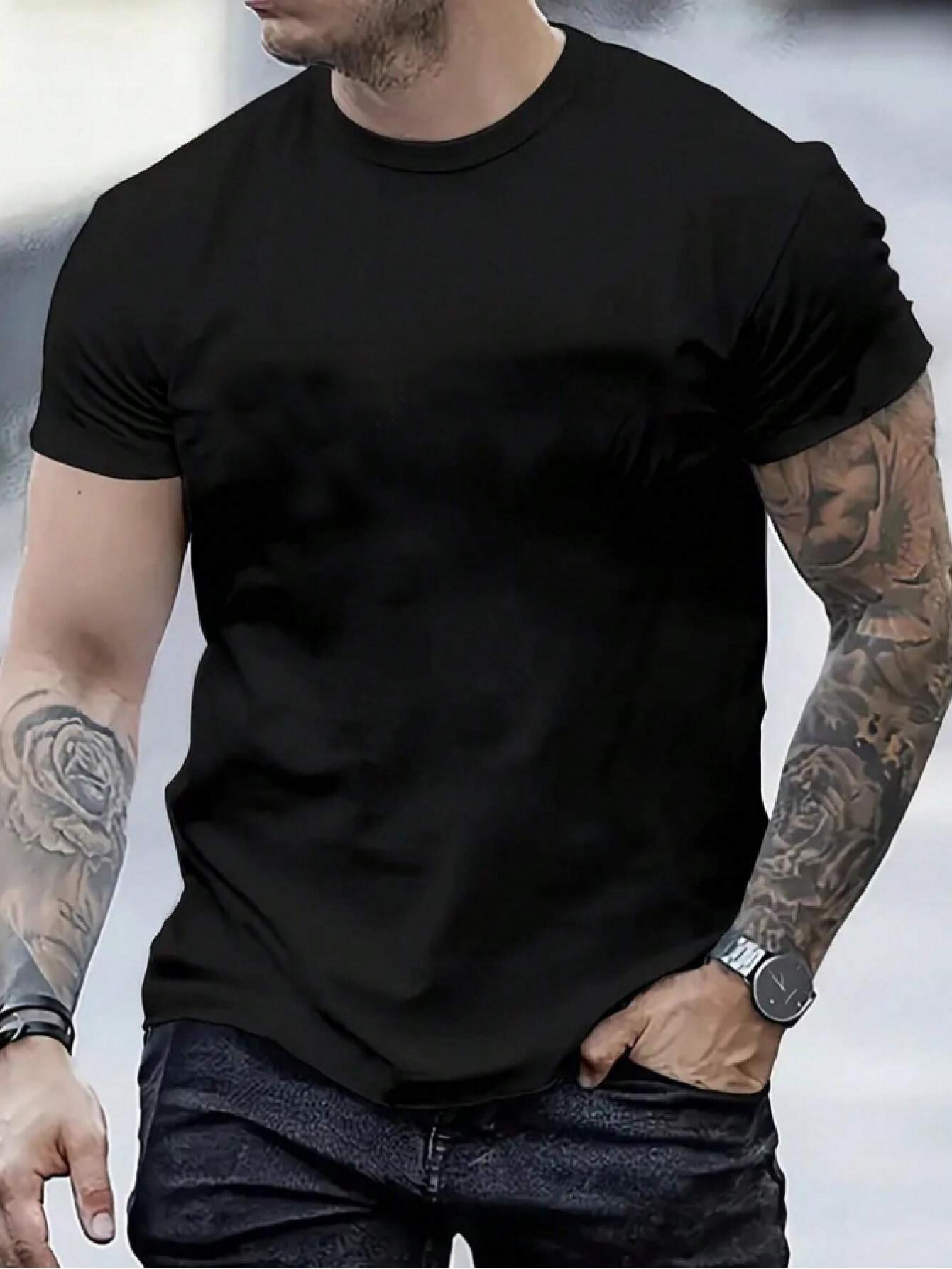 Men'S Breathable cotton Short-Sleeve T-Shirt - Features an All-Over Viking Skull And Valhalla Graphic Print, Designed in a Sporty Street Style Suitable for Running And Casual Wear, Machine Washable with a Regular Fit, Vibrant Lifestyle