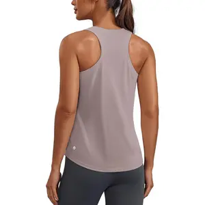 Soft Workout Tank Tops  Women UPF 50+ U Neck Athletic Shirts Quick Dry Racerback Yoga Running Gym Muscle Tank New model