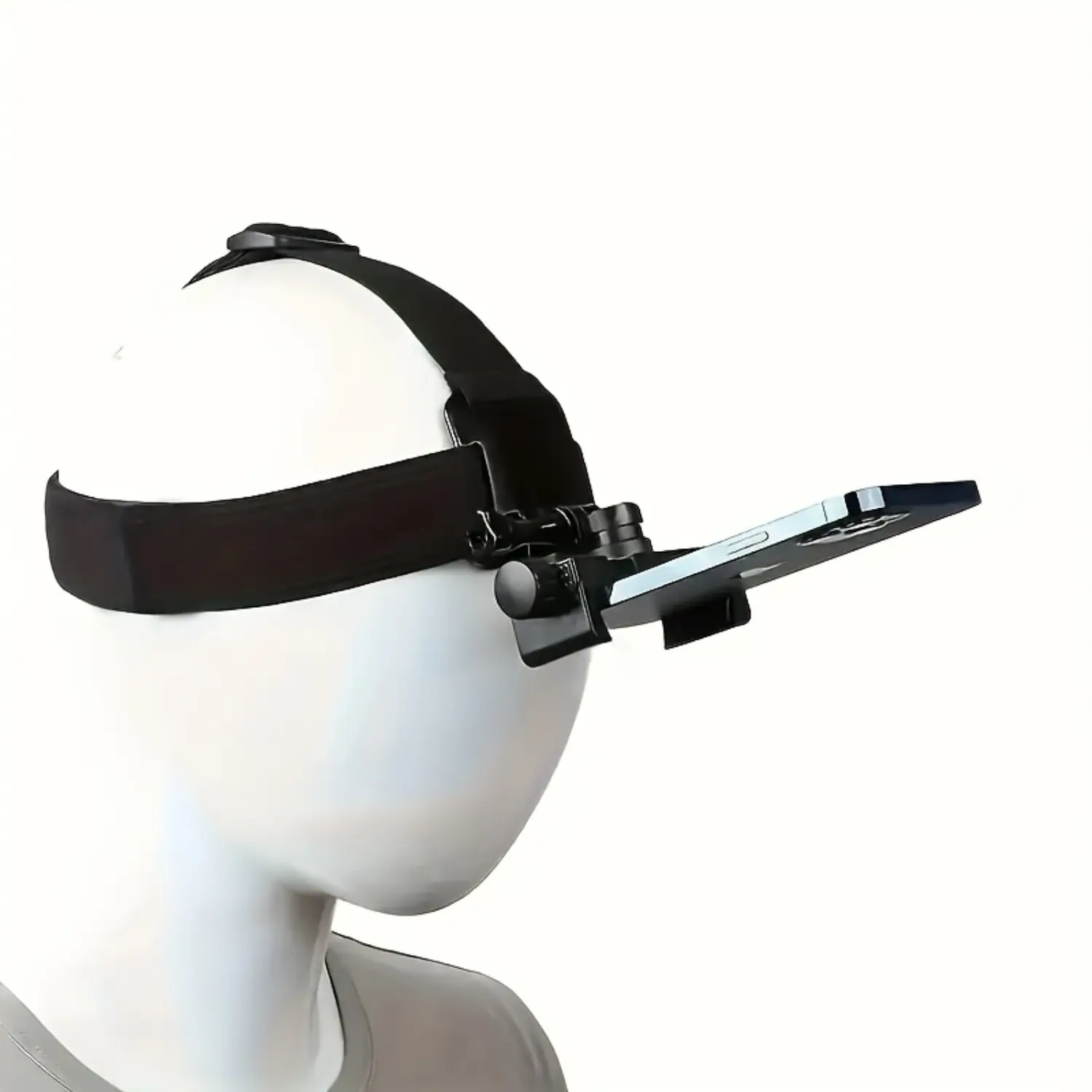 1 Piece Adjustable Head Mounted Mobile Phone Camera Fixed Bracket, First Person Perspective Shooting Camera for Live Streaming