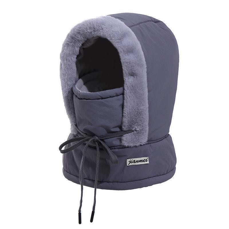 Winter Fleece Ear Protection Lei Feng Hat – Unisex Windproof Snow Cap for Outdoor Skiing, Cycling, and Cold Weather Warmth