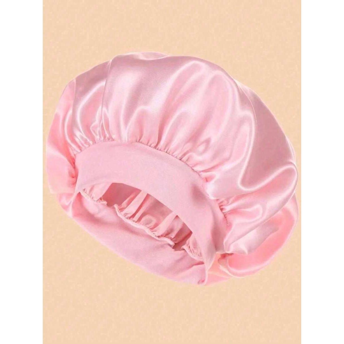 Microfiber Hair Towel and Silk Bonnet Set 1/2/3pcs Silk Bonnet For Sleeping, Satin Hair Bonnets, Soft Elastic Band Silk Sleep Cap, Silk Hair Wrap For Curly Hair