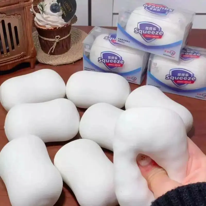 Hot Item ASMR Soap Ball Squishy Stress Ball Filled Soft Squeeze Fidget Toy Anti-Stress Anxiety Relief Hand Decompression Toy