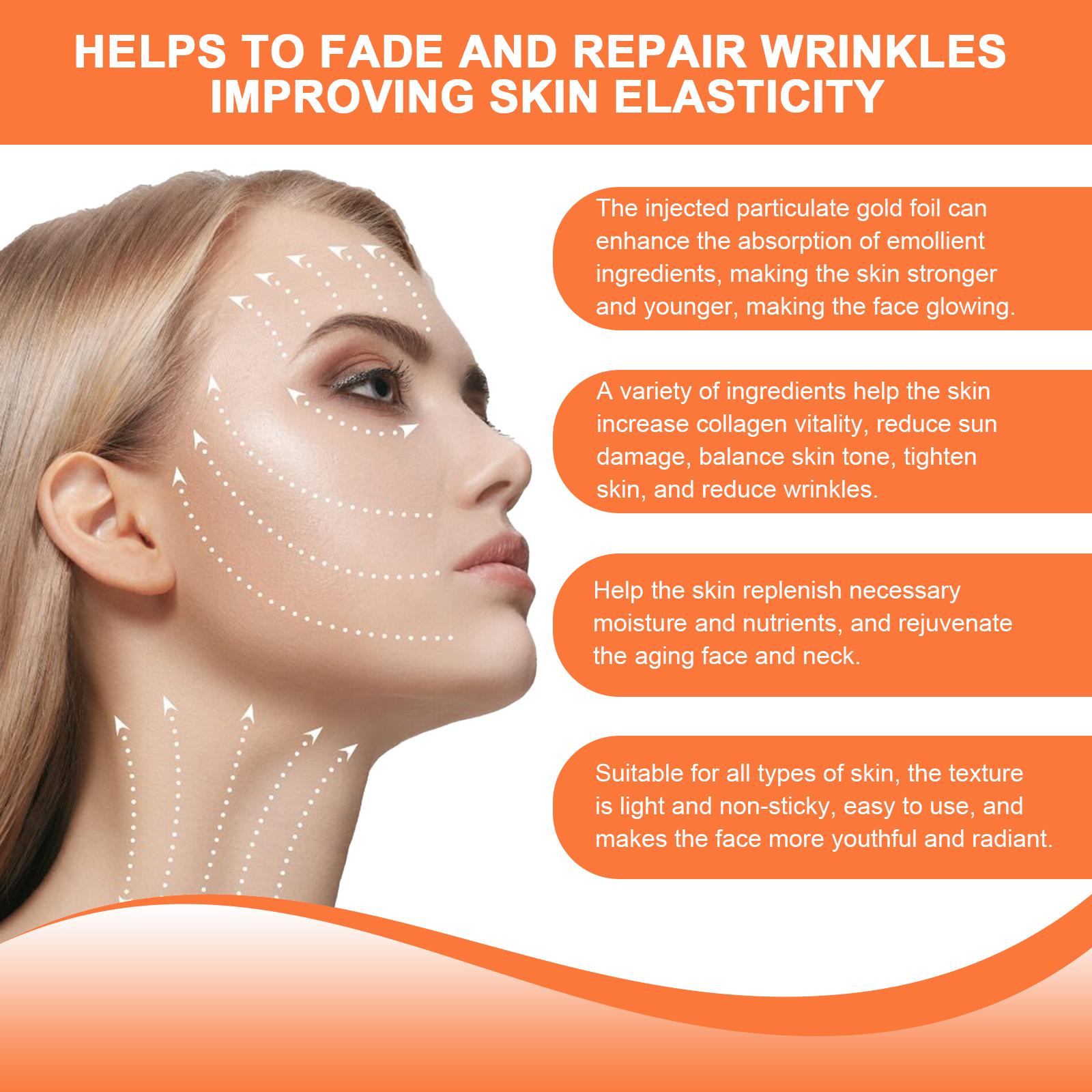 24K Gold Peptide Reversal Essence: Moisturizing, Anti - Wrinkle, Firming, and Anti - Premature Aging Essence Skincare Serum