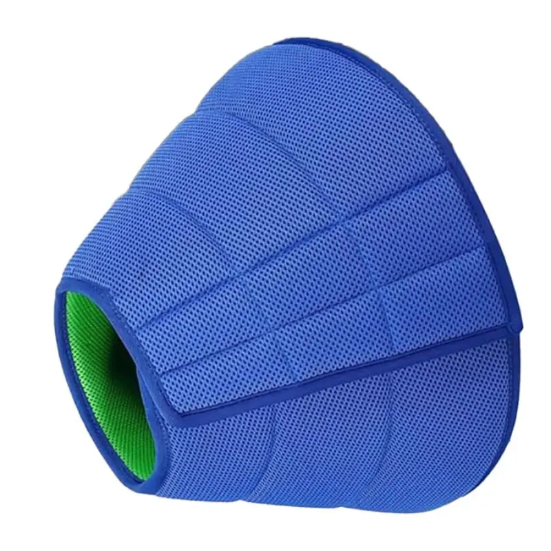 Blue Thickened Bite-Proof Collar for Cats and Small Dogs, Adjustable Recovery Harness, Elizabethan Collar S Size