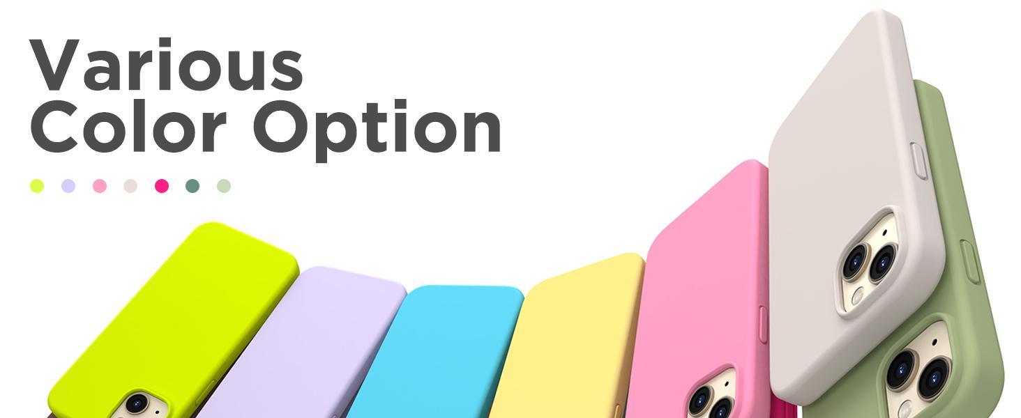 Compatible with iPhone 14 Case, Liquid Silicone Case [with 2X Screen Protectors], Full Body Shockproof Protective Cover Slim Thin Phone Case for iPhone 14 6.1 inch, Stone