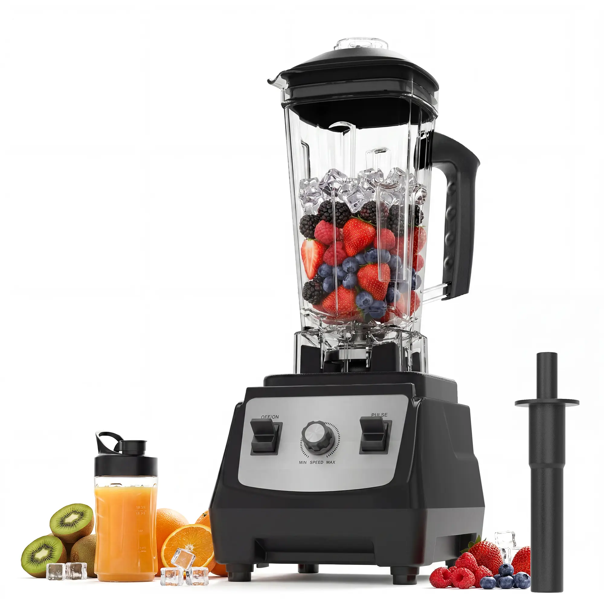 68Oz Countertop Kitchen Blender & Grinder - 9 Speed & Pulse Function, Crushes Ice, Makes Sauces & Smoothies, Grinds Coffee & Spices, Ideal for Frozen Drinks & Daily Blending Needs