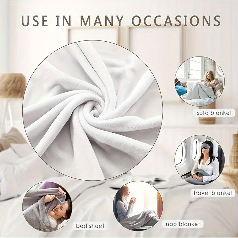 1pc Black and White Checkerboard Pattern Flannel Blanket, Warm and Comfortable, Skin-friendly and Delicate, Suitable for Office, Nap, Outdoor, and Other Scenarios