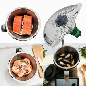 Thermomix Tm7 Stainless Steel Lid, Durable Kitchen Accessory, Perfect Fit for Thermomix Tm7, High-Quality Material, Easy to Clean