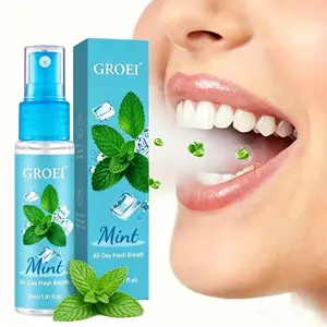 Mint Flavor Oral Spray, Breath Freshening Spray, Bad Breath Killer, Long-Lasting Fragrance, 30ML, Ideal for Dates, Meals, Gifts, Mother's Day