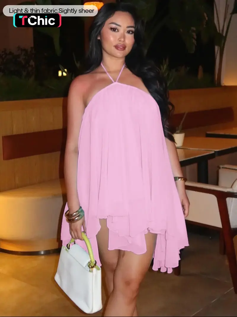 margo halter shift dress in pink Ava Presley