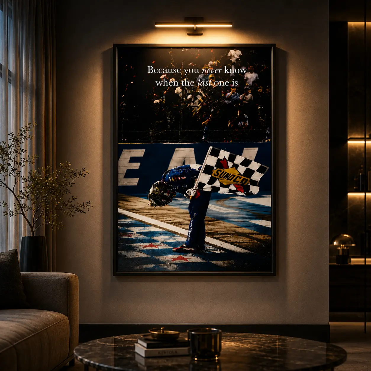 Kyle Busch 'Rowdy' Tribute Poster Vintage NASCAR Racing Canvas Wall Art, Legendary Driver High-Octane Motorsport Decor for Man Cave Garage Bedroom, Home Office, Retro Checkered Flag Style Canvas Print Perfect Gift for Race Fans & Collectors