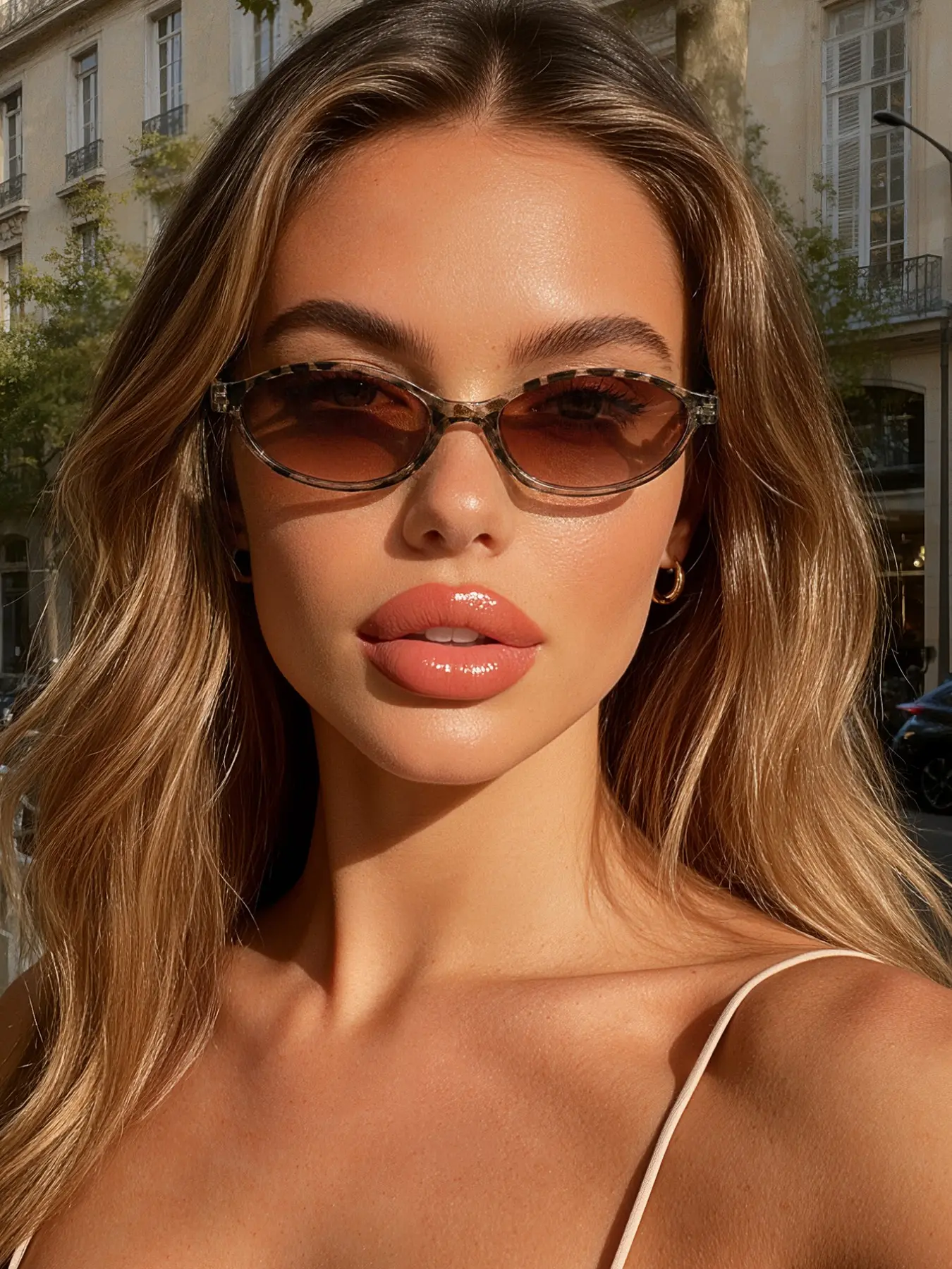 Elegant Oval Frame Vintage Women's Sunglasses, Perfect for Beach Vacations & Daily Wear, Suitable for All Face Shapes, Stylish Accessory, Fashionable Sunglasses