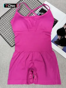 Sexy Cute Workout Romper, Adjustable Cross-Back Sporty Romper, Running Yoga Romper, Skin-Friendly Comfort, All Seasons