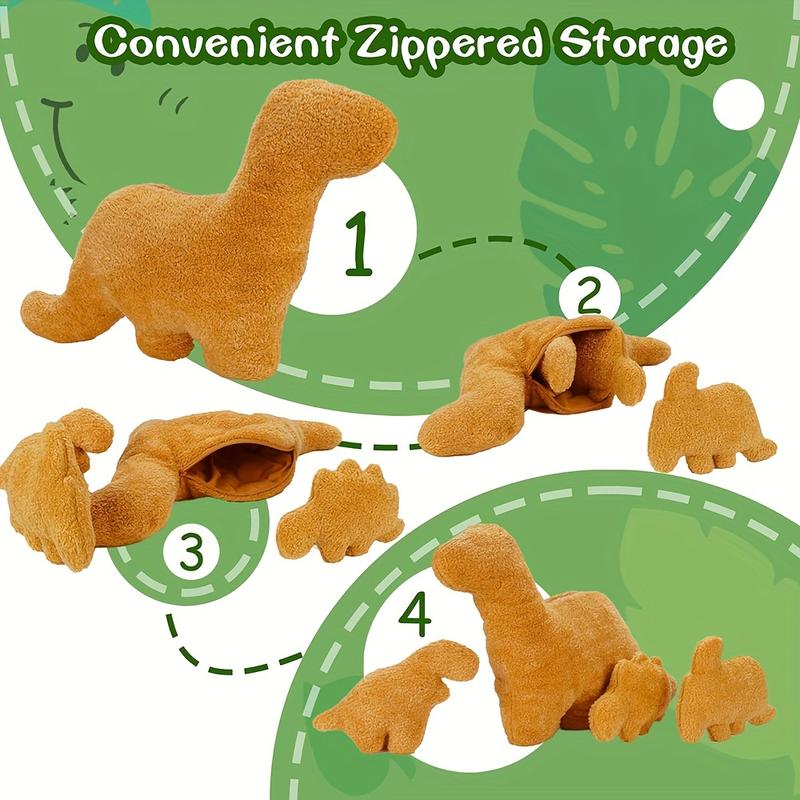 Dinosaur Design Plush Toy Set, 1 Count Stegosaurus Stuffed Toy with 3 Counts Small Dinosaur, Soft Cute Plushies for Teens Pets Adults, Fluffy Stuffed Cushion, Gift for Her, Men's Gift Dinosaur Design Plush Toy Set, 1 Count Stegosaurus Stuffed Toy with 3 Counts Small Dinosaur, Soft Cute Plushies for Teens Pets Adults, Fluffy Stuffed Cushion, Gift for Her, Men's Gift