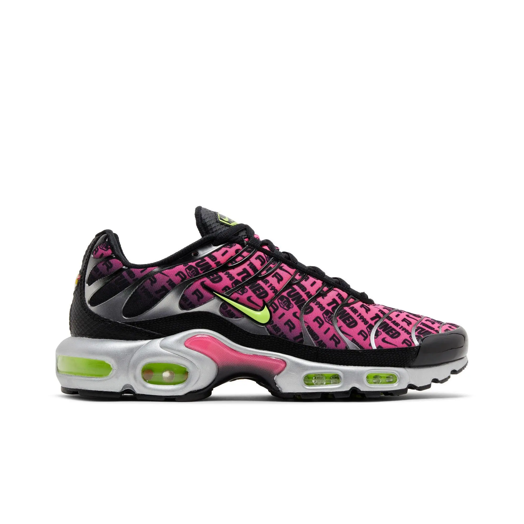 Nike Air Max Plus Mercurial 25 'Mercurial 25' (Unisex) Black/Hyper Pink/Metallic Silver/Volt lifestyle casual shoes FJ4883 001