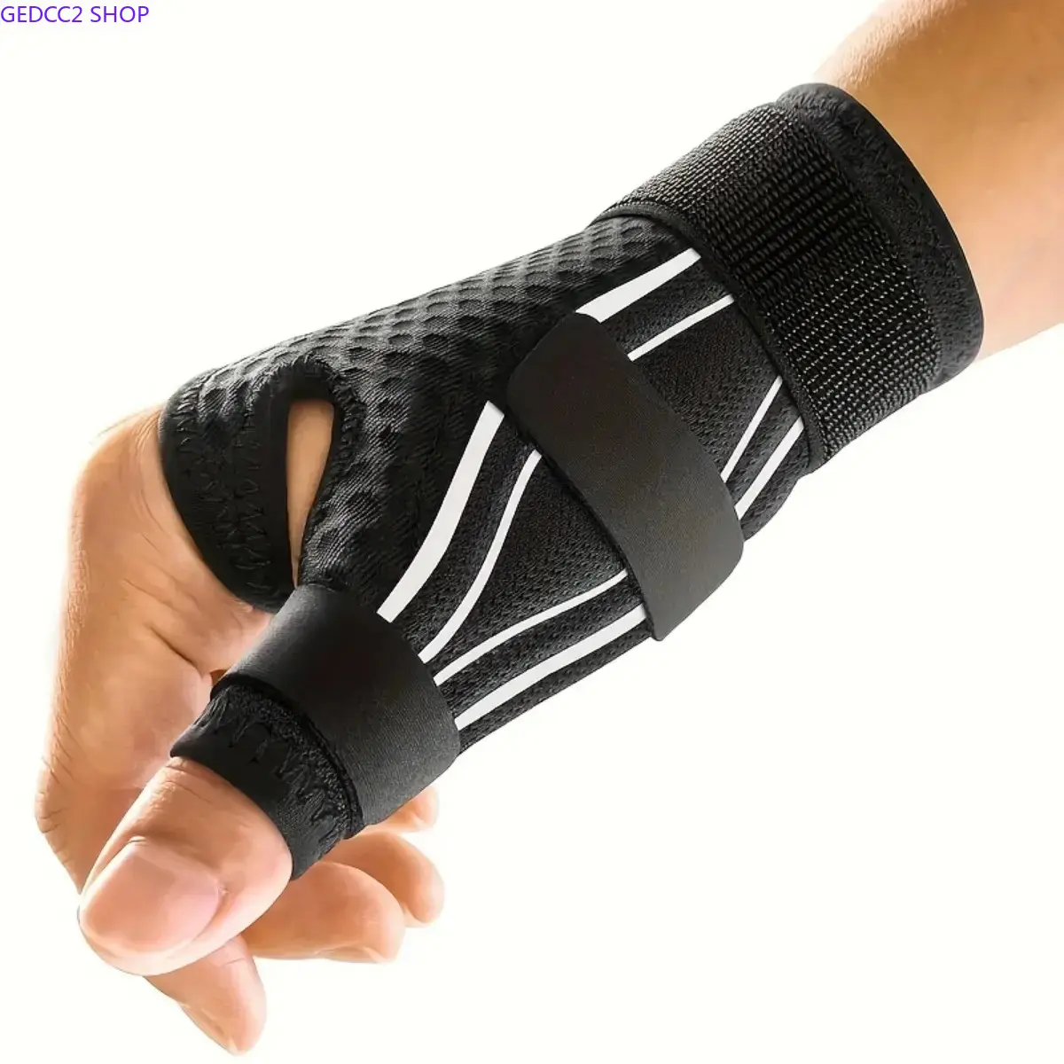 New Ergonomic Thumb Support Wrist Guard, 270° Surround Wrap Structure with 3 Adjustable Fastening Straps, Universal Left/Right Hand Wrist Brace for Carpal Tunnel Syndrome Recovery