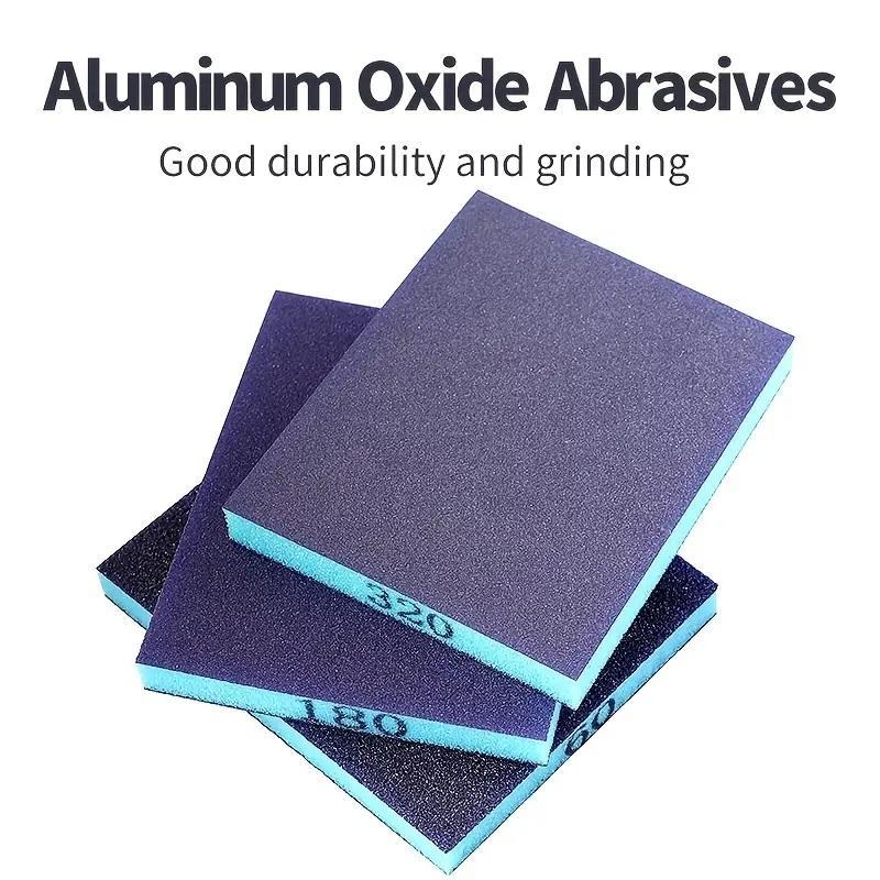 5/6 Piece Sanding Sponge Set, Coarse Medium Fine Abrasive Blocks, Washable Reusable for Metal Wood Glass, DIY Craft Supplies