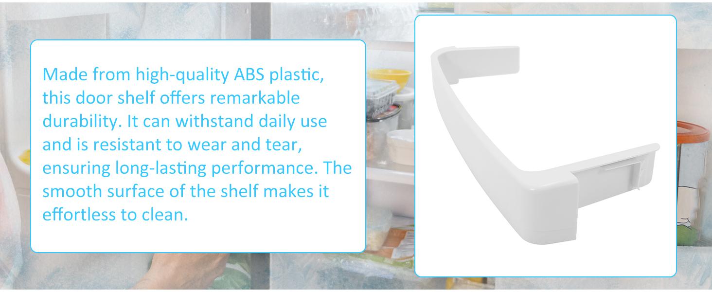 HECASA WR17X11889 AP3855305 Refrigerator Door Retaining Fixed Shelf Bar for 1169732 AH964507 EA964507 PS964507 WR17X12916 Replacement only White