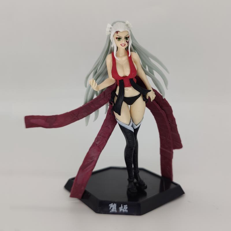 15CM Demon Slayer Anime Figures Gyutaro Ume Gk Figurine Pvc Manga Statue Model Doll Collectible Room Decoration Gifts