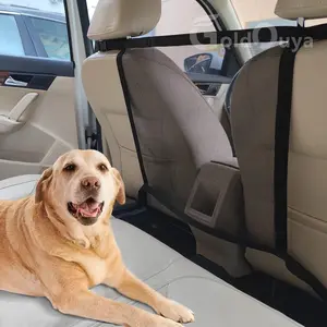 21 x 21 in Adjustable Mesh Car Dog Net Barrier Back Seat Pet Fence Isolation Protective Network Easy to Install and Clean