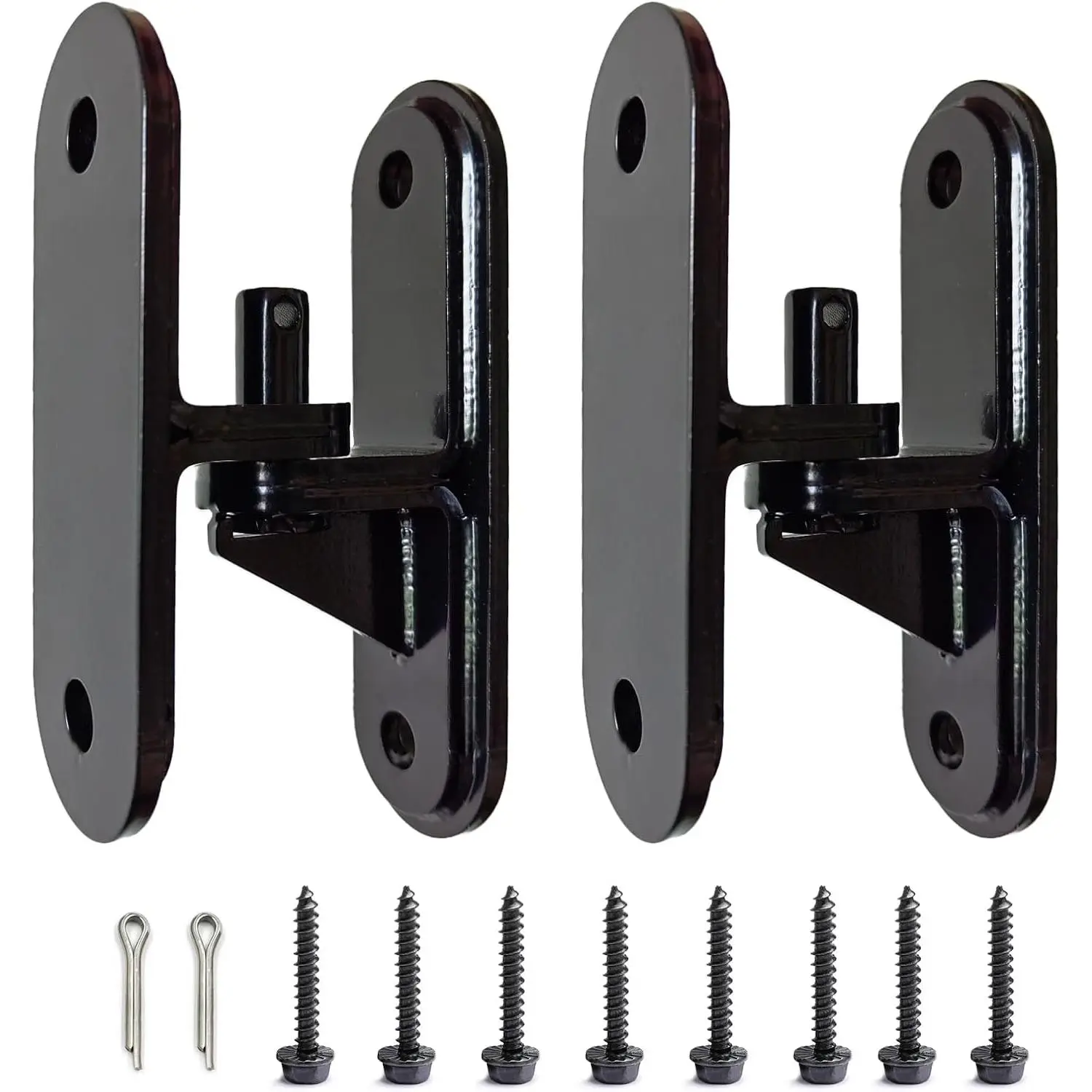 Lvy Heavy Duty Gate Hinges 2 Pack, 600LB Capacity Wall Mount, Steel Rust-Proof Hinge for Farm, Wooden Fences & Driveway Gates, Anti-Sag Design