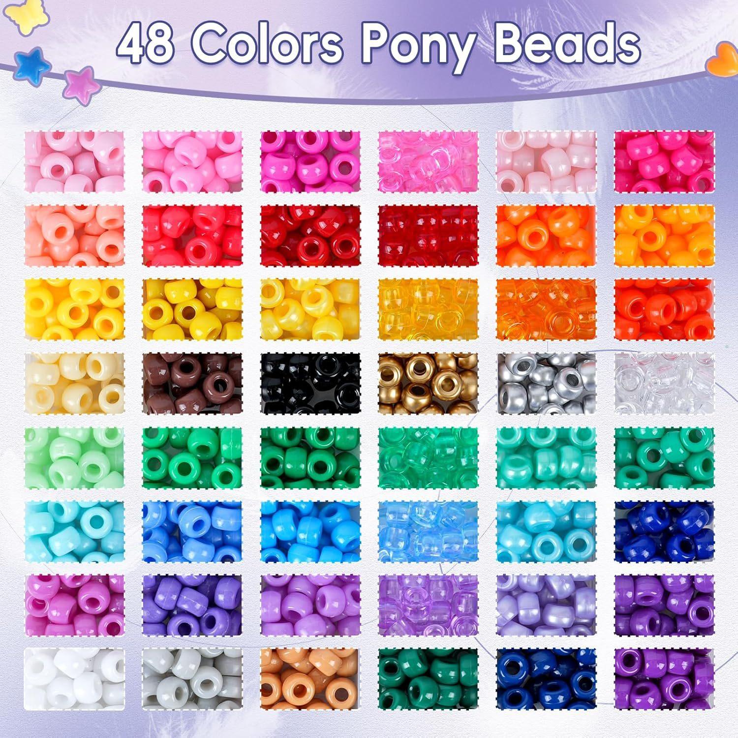 Pony3 Bead Set for DIY Crafts - 1500 Beads, 30 Designs,  Perfect for Boys & Girls Birthday Parties & Homemade Gifts teacher appreciation gifts love gift confetti